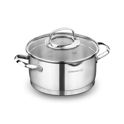 A1992 MARMITE KORKMAZ STEAMA 24*12CM / 5.5L INOX A1992 - 0
