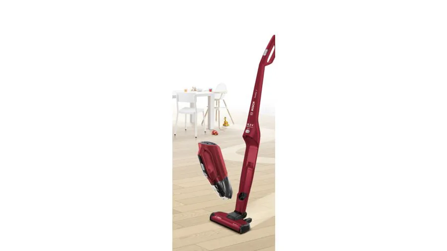 BBH21630R ASPIRATEUR BOSCH BALAI ROUGE MÉTALLISÉ 0.4LT/16.8V - 2