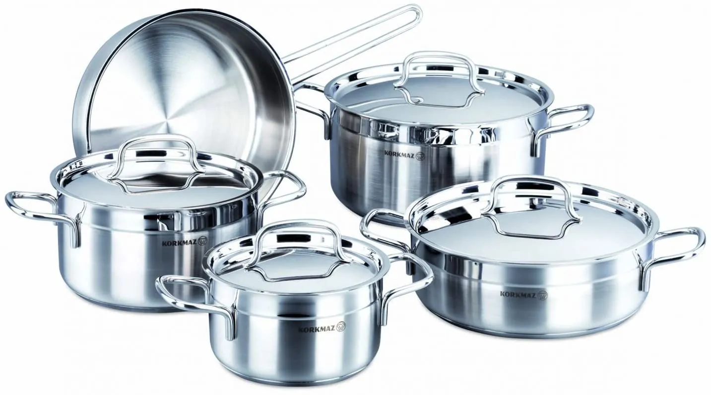 A1660 SERIE DE CASSEROL KORKMAZ ALFA 9 PIECES A1660 - 0