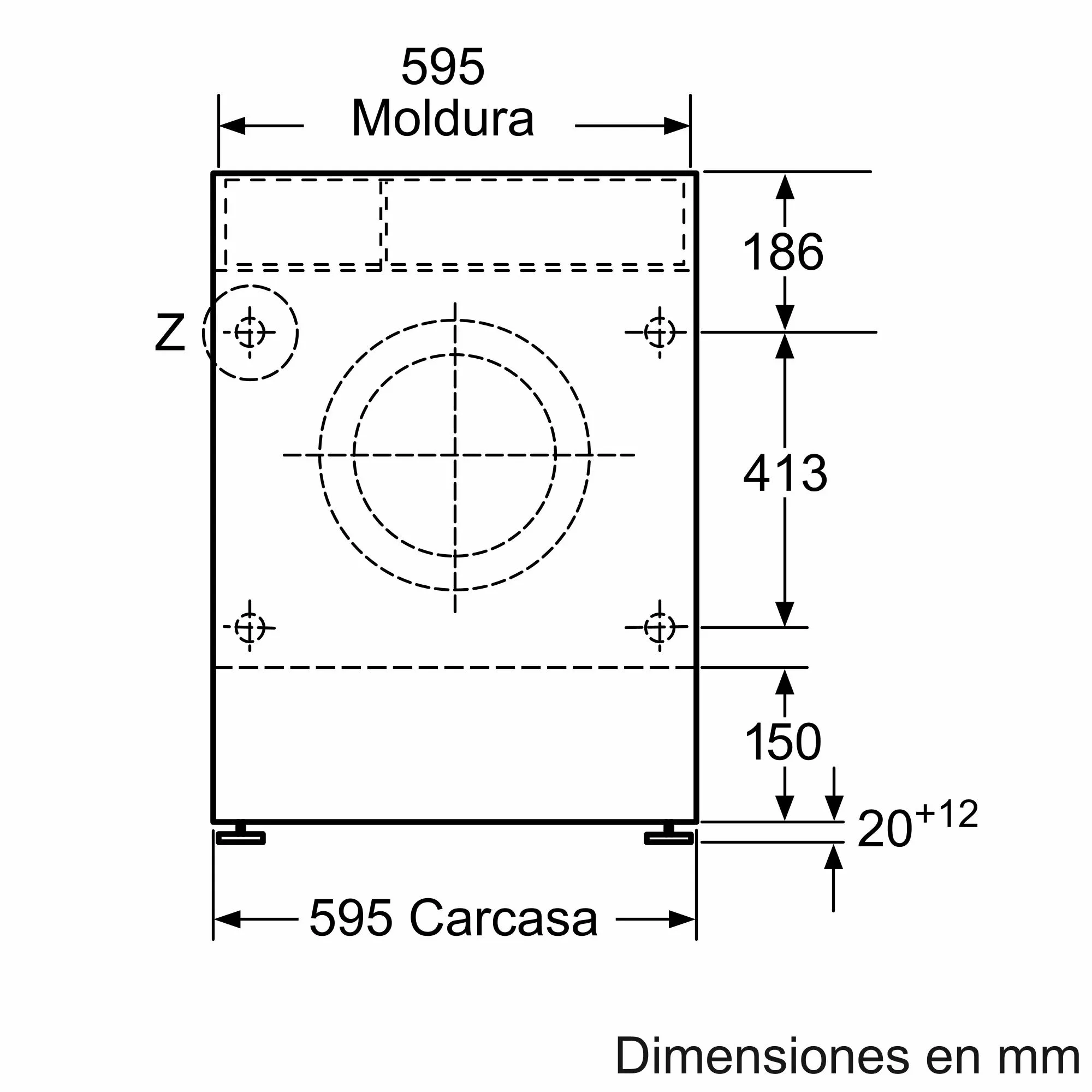 WI12A222ES MACHINE A LAVER SIEMENS ENC iQ100  intégré 82 cm - 2