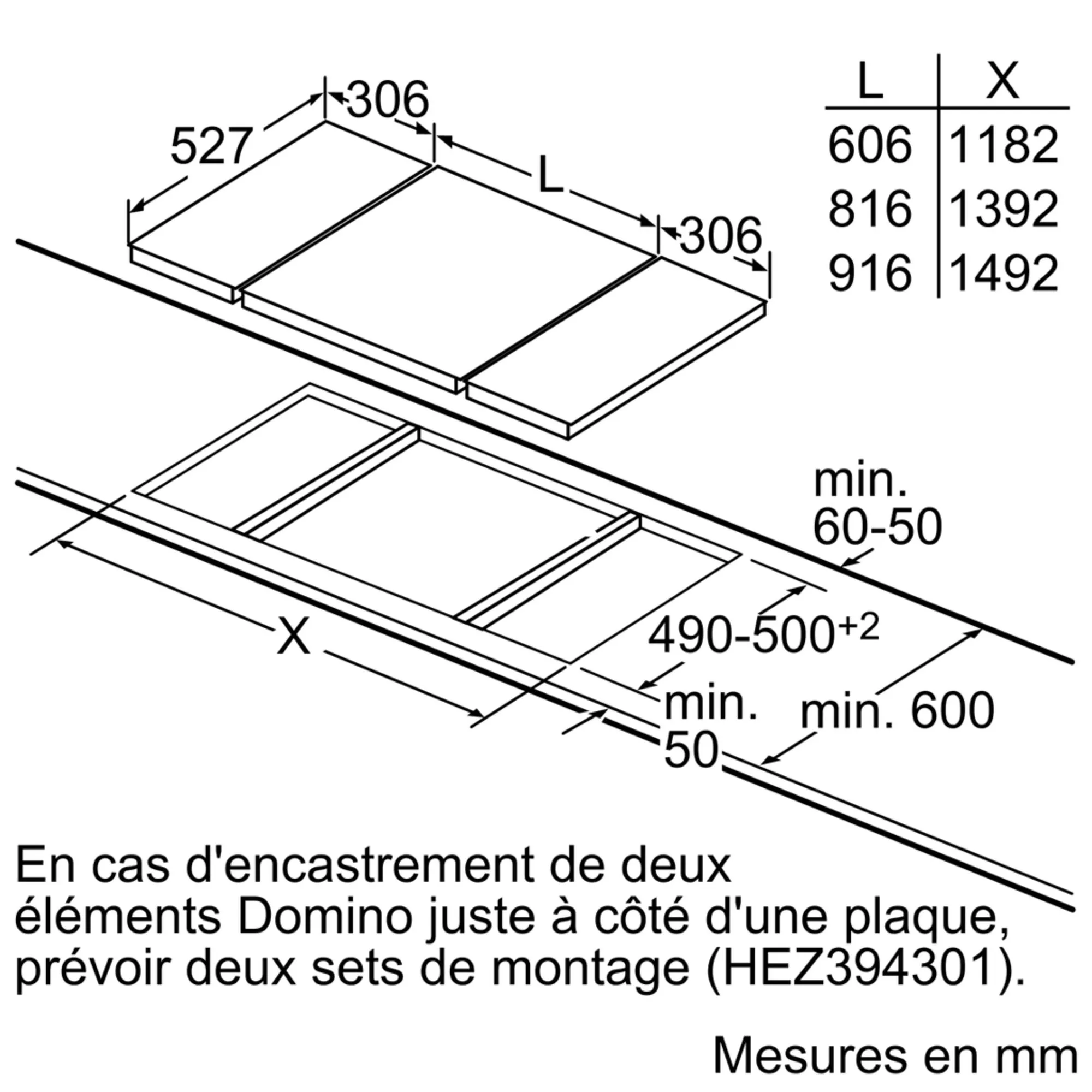 PRA3A6D70 PLAQUE BOSCH 30 CM DOMINO VERRE 1 FEUX WOK+FLAM - 5