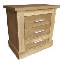 Table De Nuit À 3 Tiroirs Aspet Bois TALABAMA