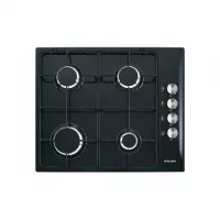 PLAQUE GLEM 60 CM METAL NOIR 4F SEMI FONTE GTL64NB