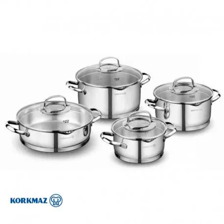 A1999 SERIE DE CASSEROL KORKMAZ STEAMA 8 PIECES A1999 - 0