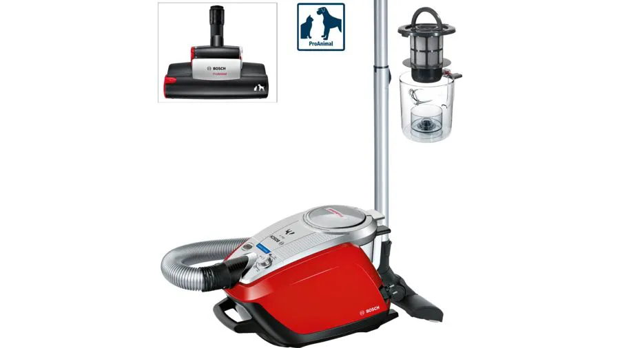 BGS5335 ASPIRATEUR BOSCH -traîneau sans sac Rouge vif 3L - 1