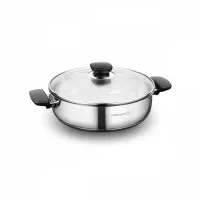 FAITOUT KORKMAZ KAPPA 28*9CM / 5.5L NOIR/INOX