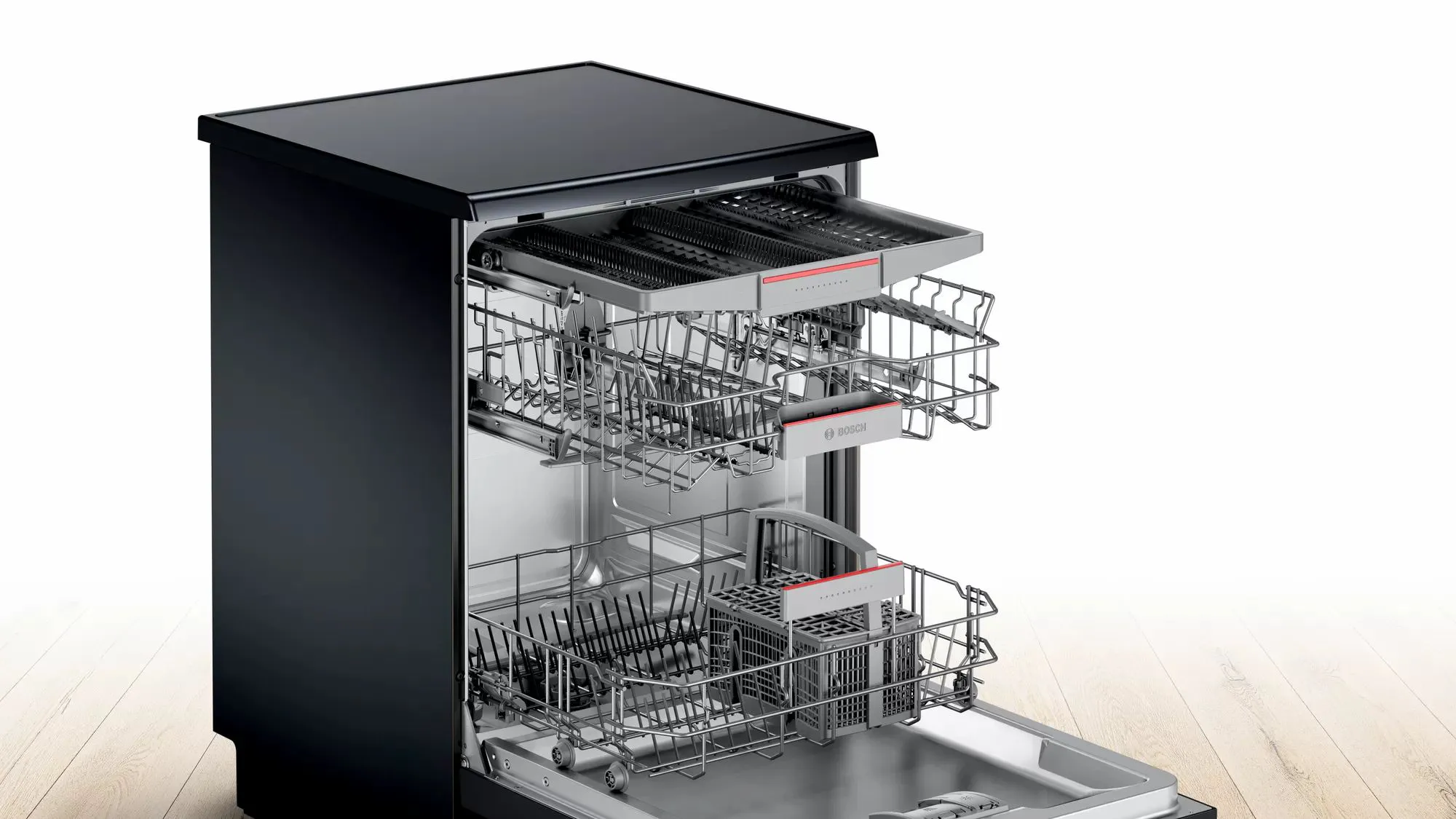 SMS46NB01B LAVE VAISSELLE BOSCH 03 PANIERS SERIE 4 NOIR - 1