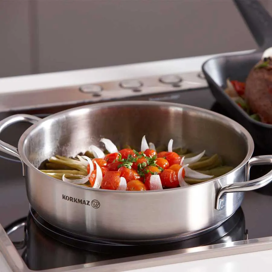 A1658 FAITOUT KORKMAZ PERLA 24*6.5CM / 3L INOX A1658 - 1