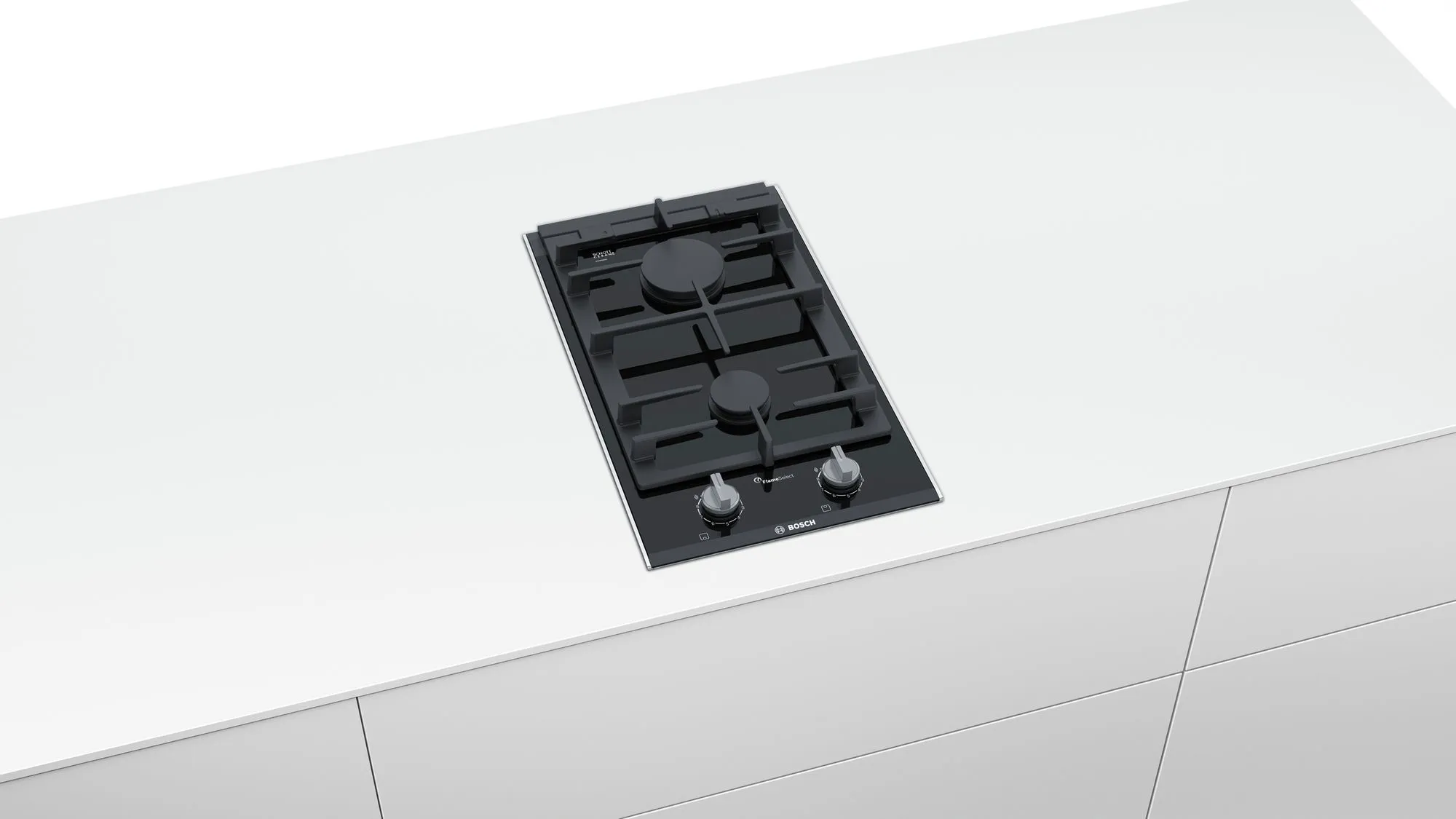 PRB3A6D70 PLAQUE BOSCH 30 CM DOMINO EN VERRE NOIR 2 FEUX - 1