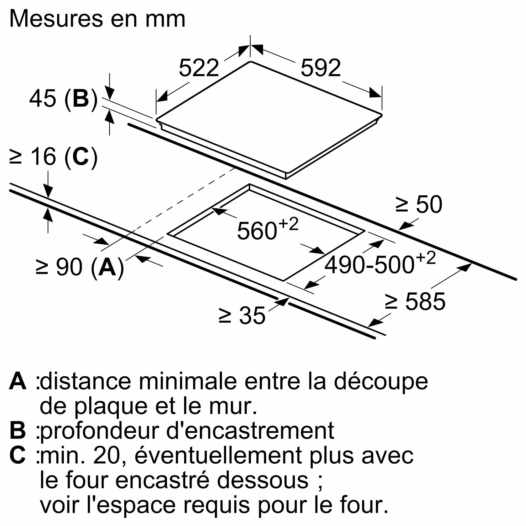 PKE611FN1E PLAQUE DE CUISSON BOSCH VITROCERAMIQUE 60CM - 4