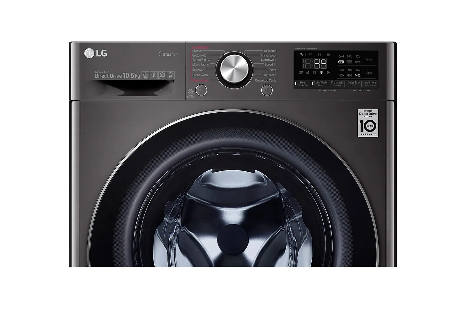 F4V9RWP2 Machine a laver LG F4V9RWP2 10.5KG BLACK STEEL - 4