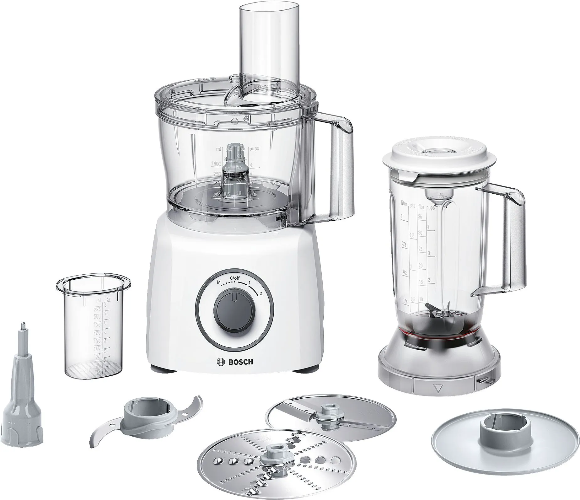 MCM3200W ROBOT BOSCH MULTI FONCTION AVEC BLENDER 2.3L 1KG - 0