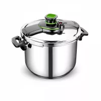 COCOTTE KORKMAZ TESSA CLASSIQUE 12L INOX/NOIR A153
