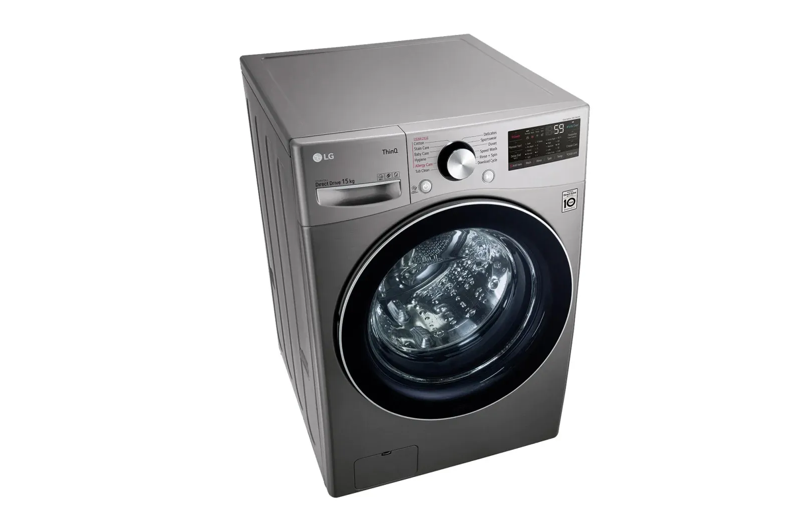 F0L9DYP2S MACHINE A LAVER LG 15KG SANS SECHAGE GRIS - 4