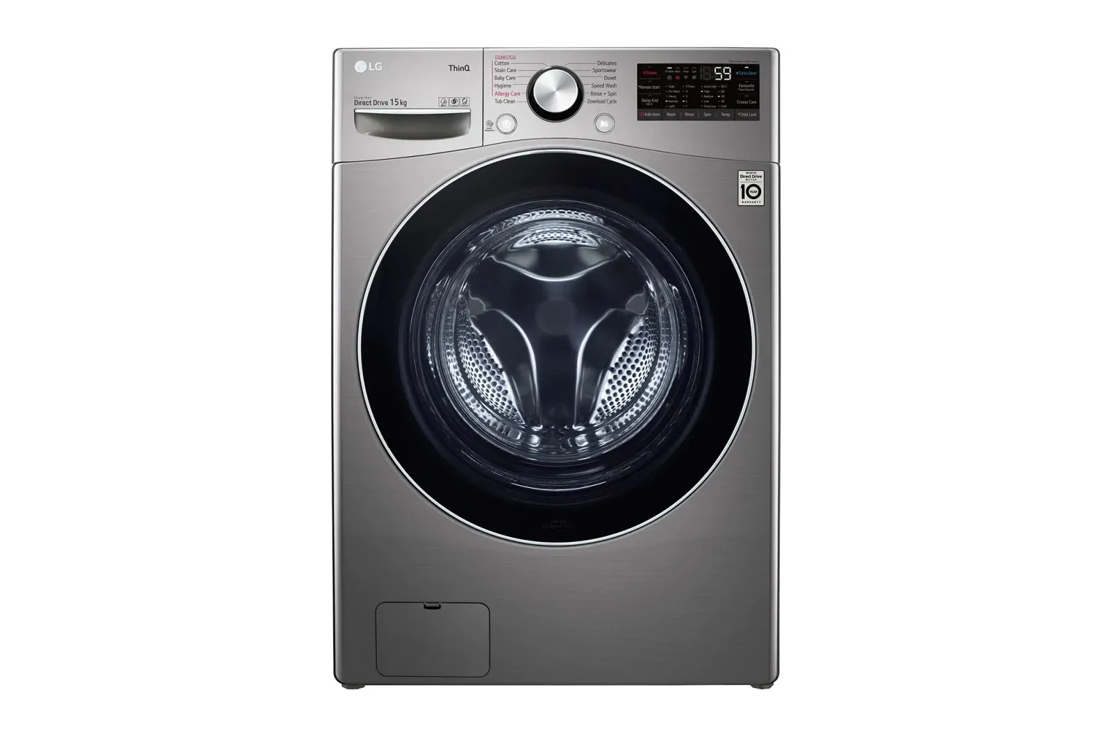 F0L9DYP2S MACHINE A LAVER LG 15KG SANS SECHAGE GRIS - 0