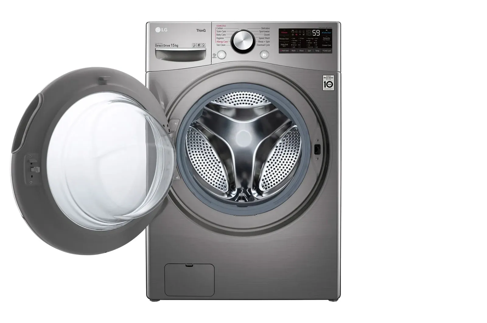 F0L9DYP2S MACHINE A LAVER LG 15KG SANS SECHAGE GRIS - 1