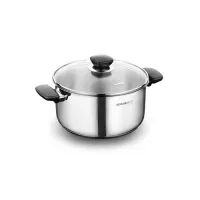 MARMITE KORKMAZ KAPPA 18*9CM / 2.3L NOIR/INOX
