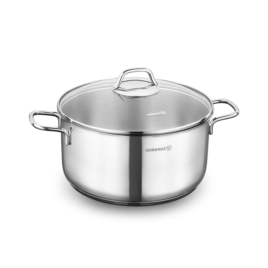 A1571 MARMITE KORKMAZ PERLA 26*13CM / 6.8L INOX A1571 - 0