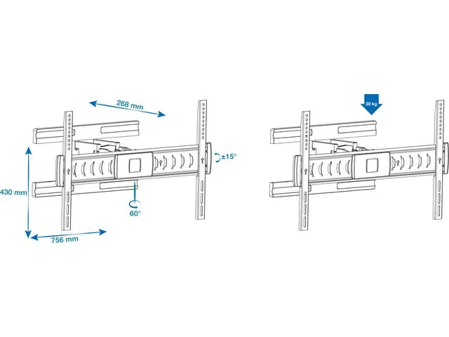 F3770-D SUPPORT TV JURA 37 - 70 FULL MOTION - F3770-D - 2