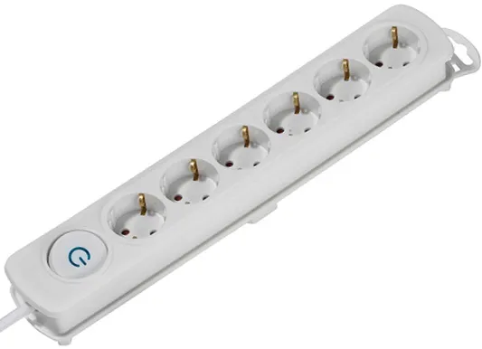 EKLS6W/37647 MULTIPRISE VIVANCO X6 3.680W - 16A - 1.4m - 1
