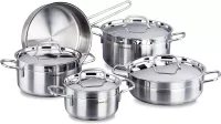SERIE DE MARMITE KORKMAZ ALFA PLUS 11 PIECES INOX