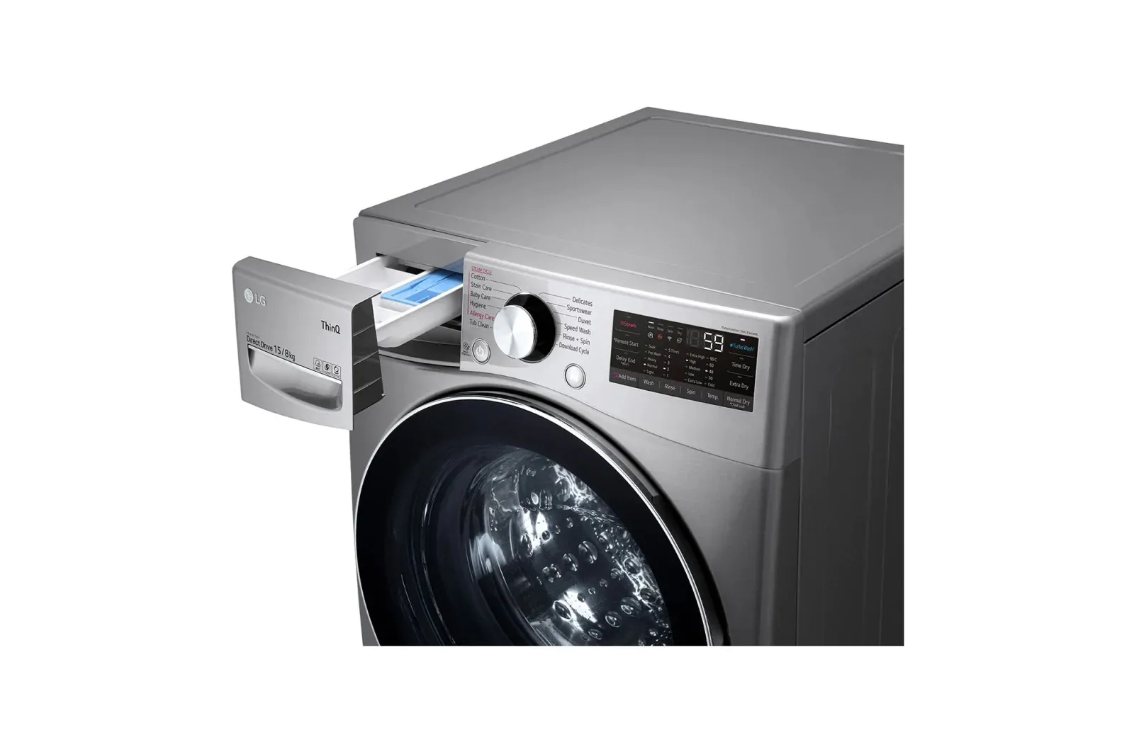 F0L9DGP2S MACHINE A LAVER LG 15/8KG AVEC SECHAGE GRIS - 3