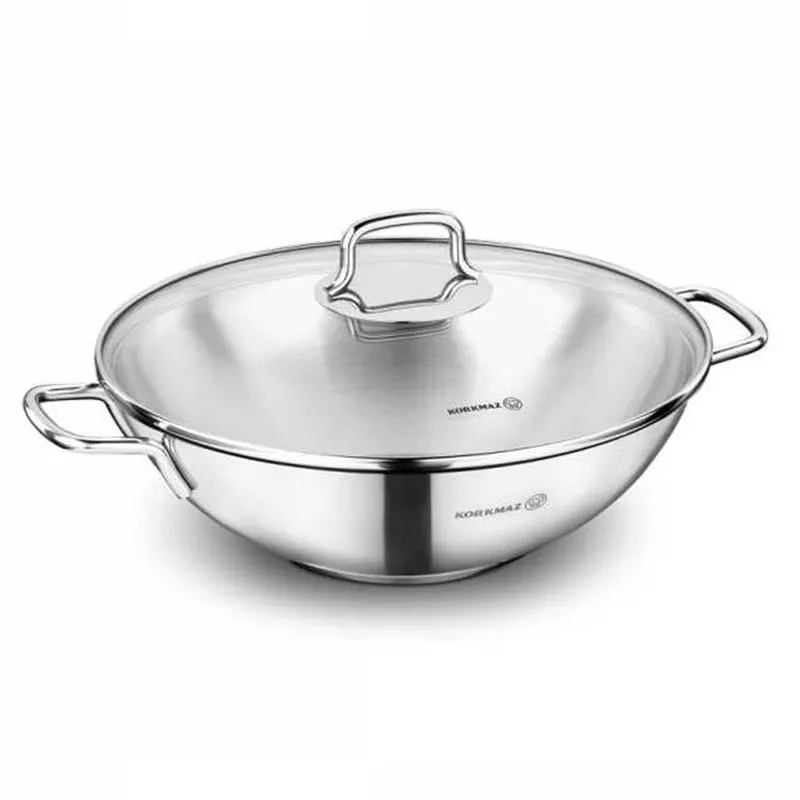 A1519 WOK KORKMAZ PERLA 28*8.5 CM INOX A1519 - 0