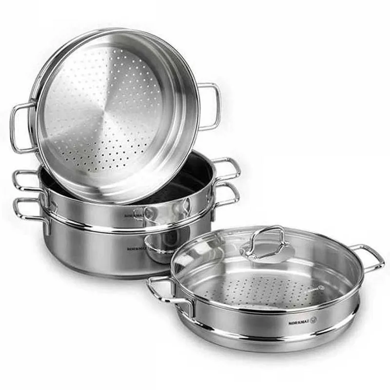 A1524 CUISSON A VAPEUR KORKMAZ PERLA 4 ETAGES 5.1L - 0