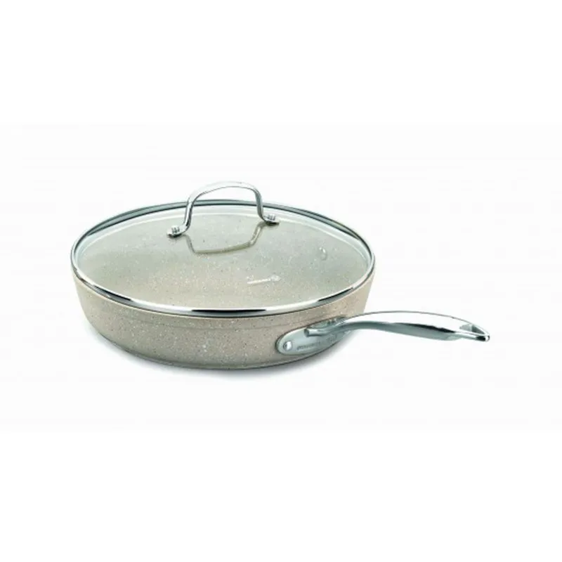 A1855-1 POELE  KORKMAZ GRANITA 24*4.7CM 2L A/COUVERCLE - 0