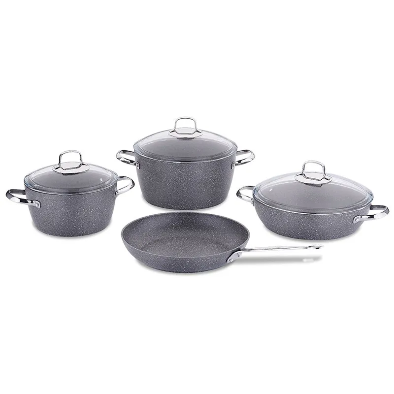 A2892 SÉRIE DE MARMITE KORKMAZ NEA 7 PIECES GRIS - A2892 - 0