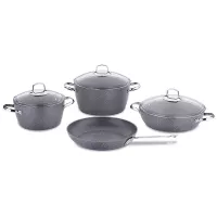 SÉRIE DE MARMITE KORKMAZ NEA 7 PIECES GRIS - A2892