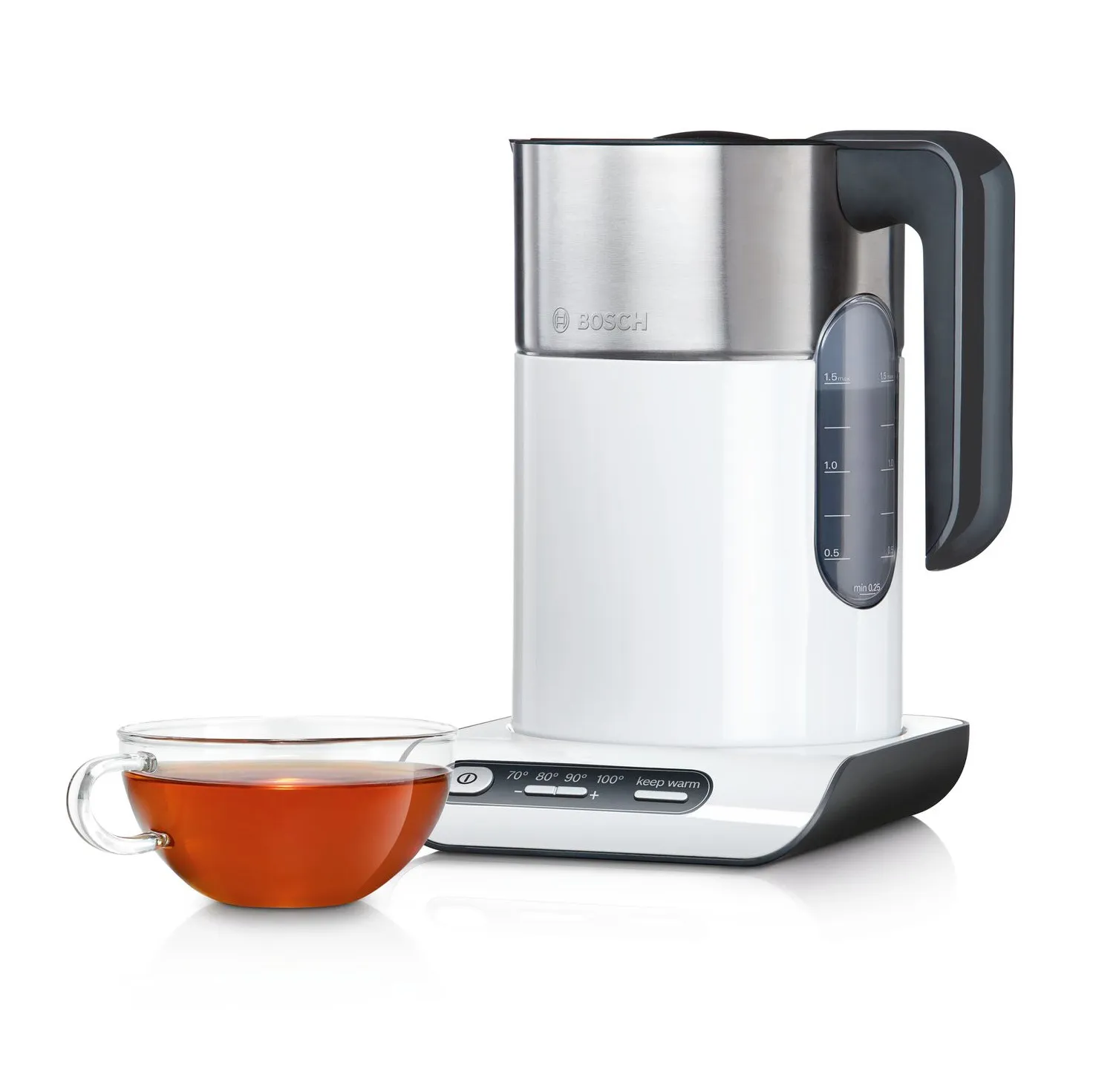 TWK8611P BOUILLOIRE BOSCH  Styline 1.5LT /2400W BLANC/NOIR - 1