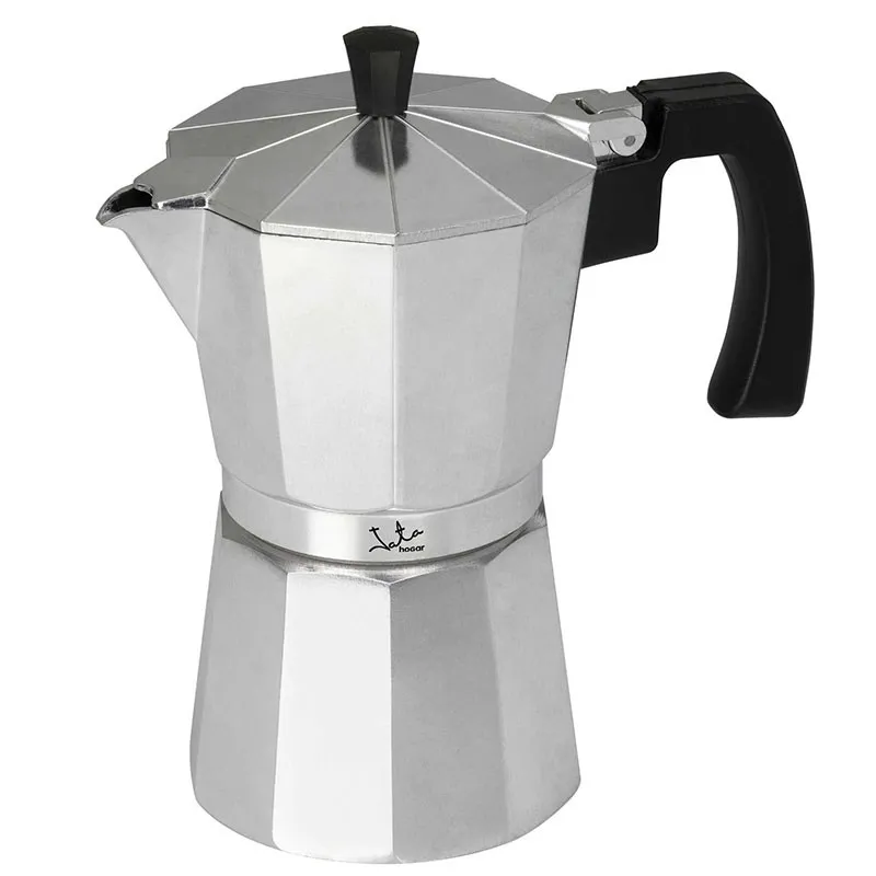 CCA6 PRESSE A CAFE JATA 6 TASSES ALUMINIUM INOX NOIR - 0