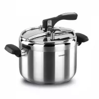 COCOTTE KORKMAZ TURBO  7L INOX/NOIR A156