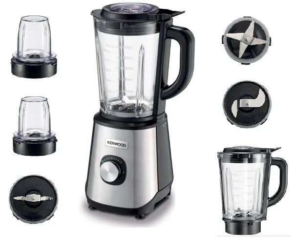 BLM45.880SS BLENDER KENWOOD EN VERRE + 2 MINI HACHOIR - 0