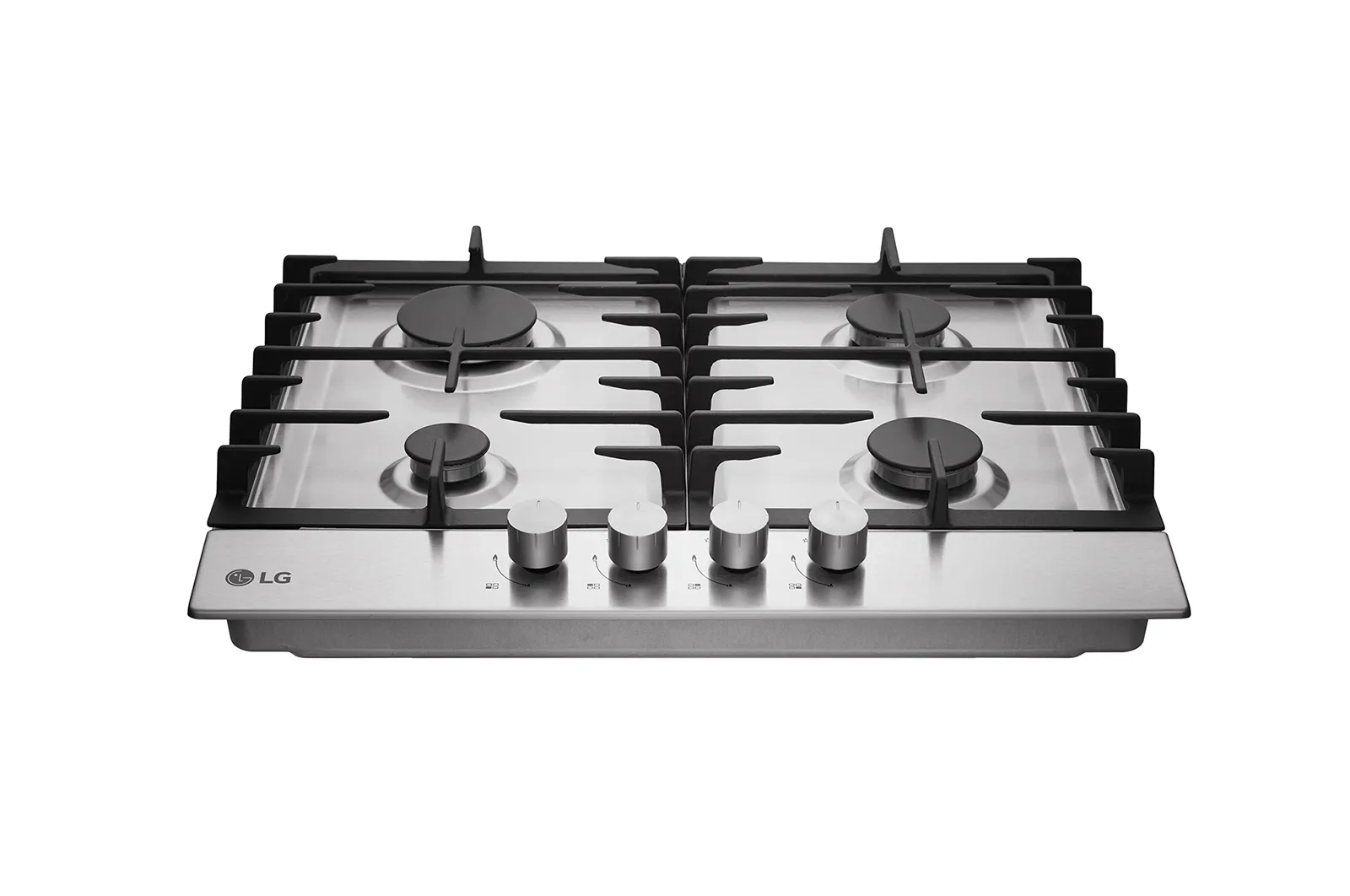 HU641BAG PLAQUE LG 60cm GAZ INOX 4 Feux en Fonte - 1