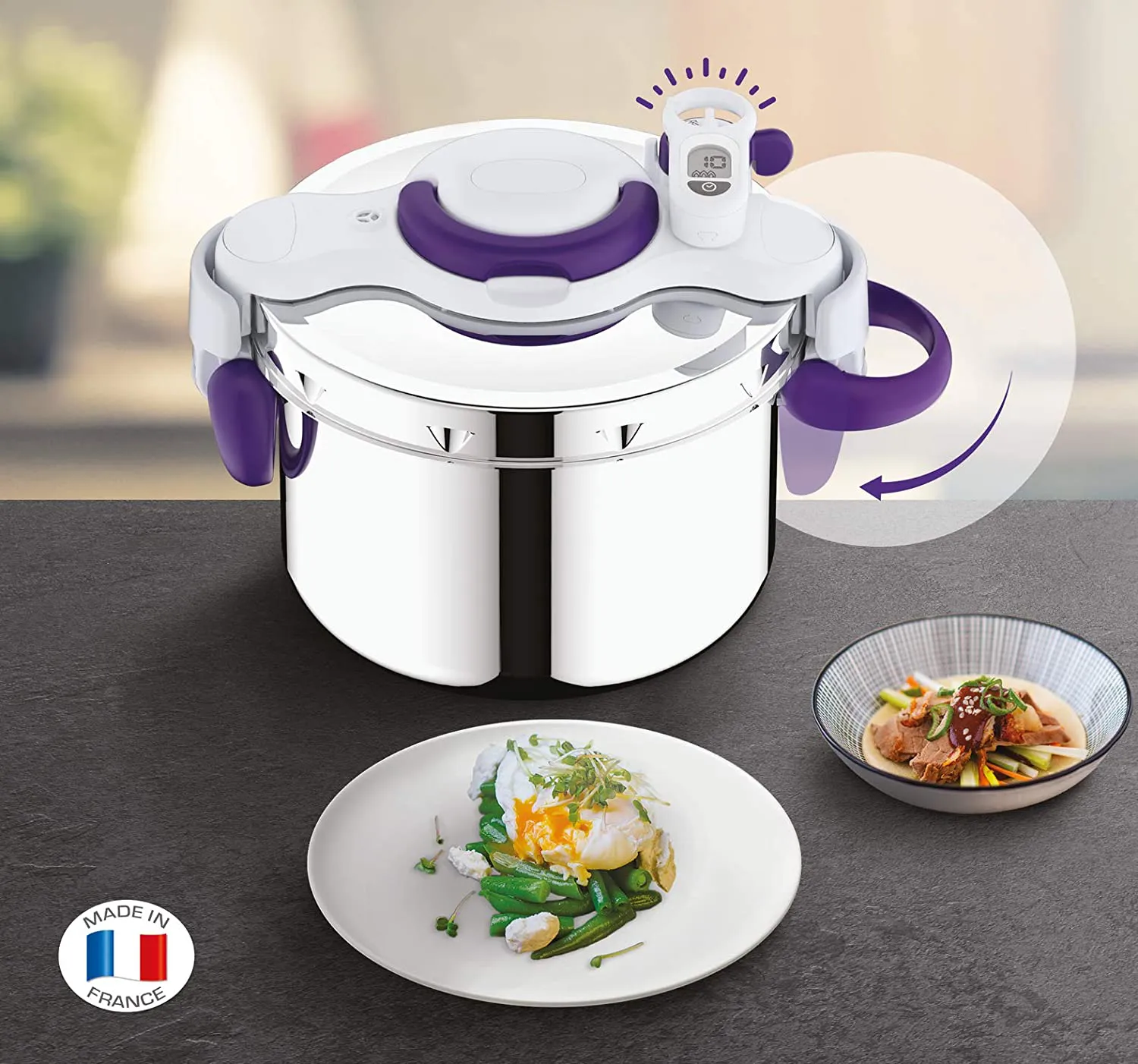 P4900700 Cocotte SEB Clipso Minut Perfect 6L Inox/Violet - 7