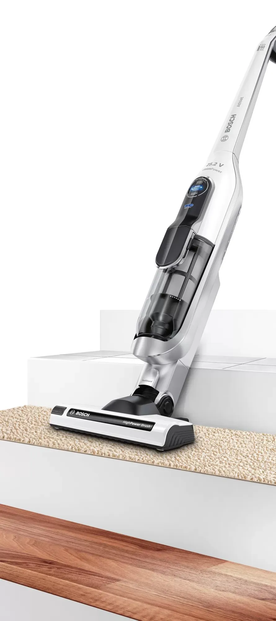 BCH6ATH25 ASPIRATEUR BOSCH BALAI BLANC 3V SANS SAC - 5