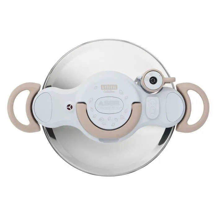 P4624870 Cocotte Minute SEB Clipso Perfect 7,5L Inox/Beige - 2