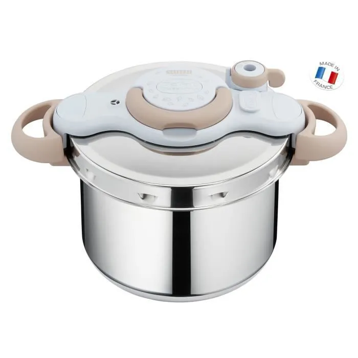 P4624870 Cocotte Minute SEB Clipso Perfect 7,5L Inox/Beige - 0