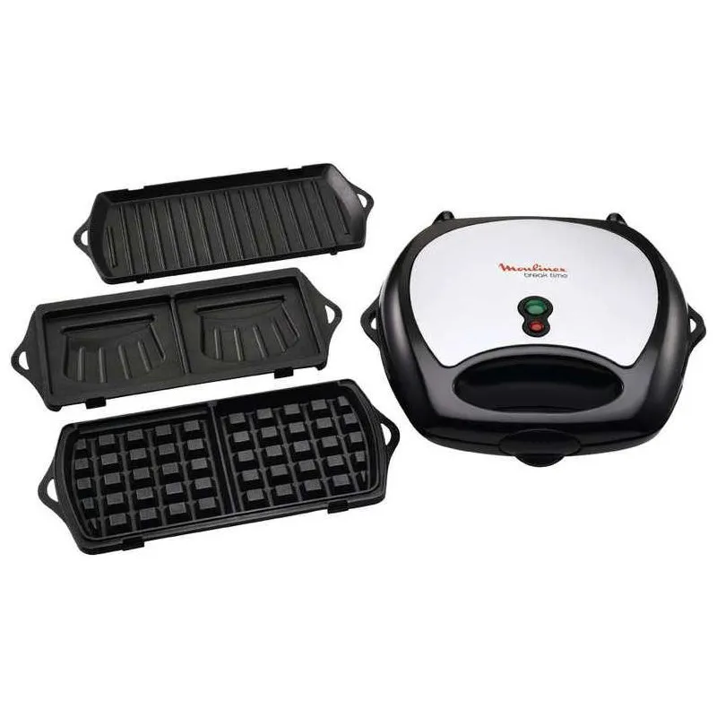 SW611812 GAUFRIER MOULINEX NOIR/ARGENT 3EN1 700W - SW611812 - 0