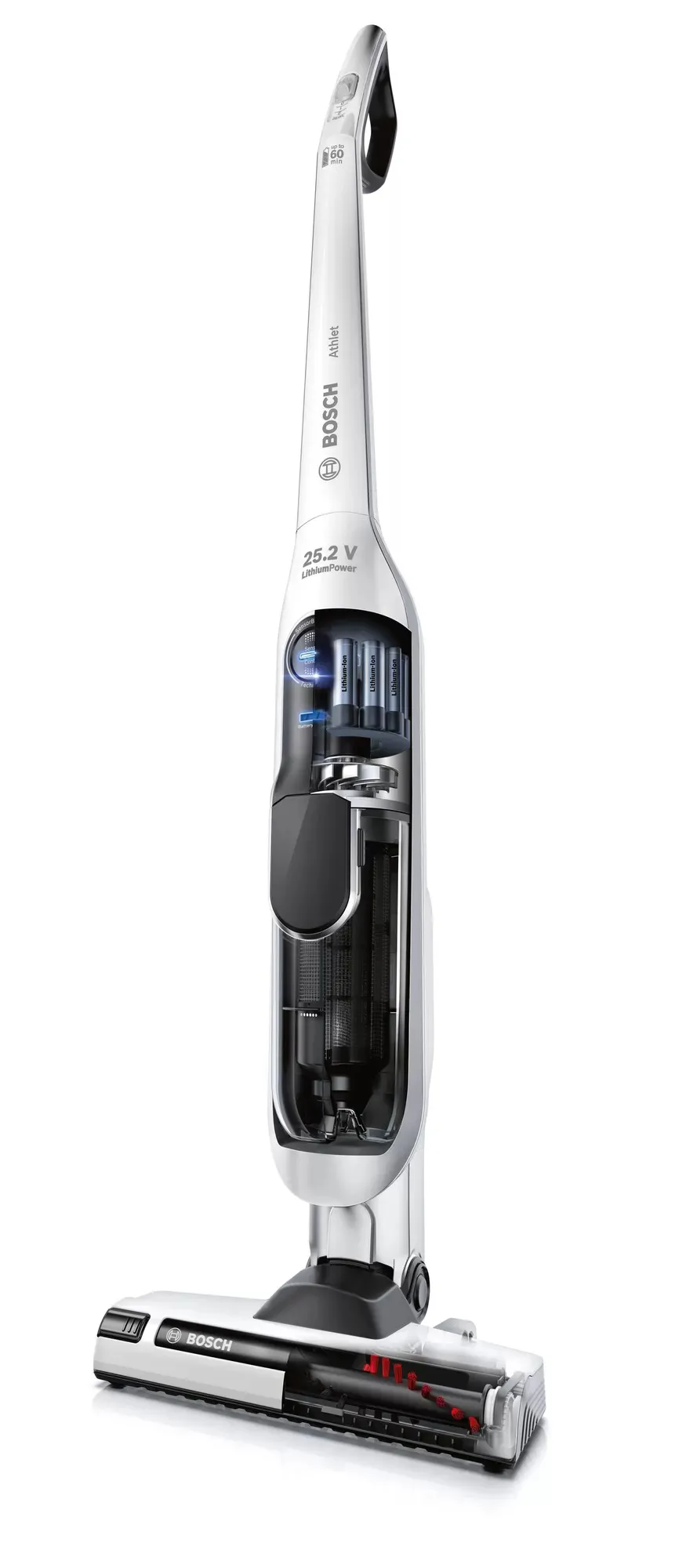 BCH6ATH25 ASPIRATEUR BOSCH BALAI BLANC 3V SANS SAC - 2