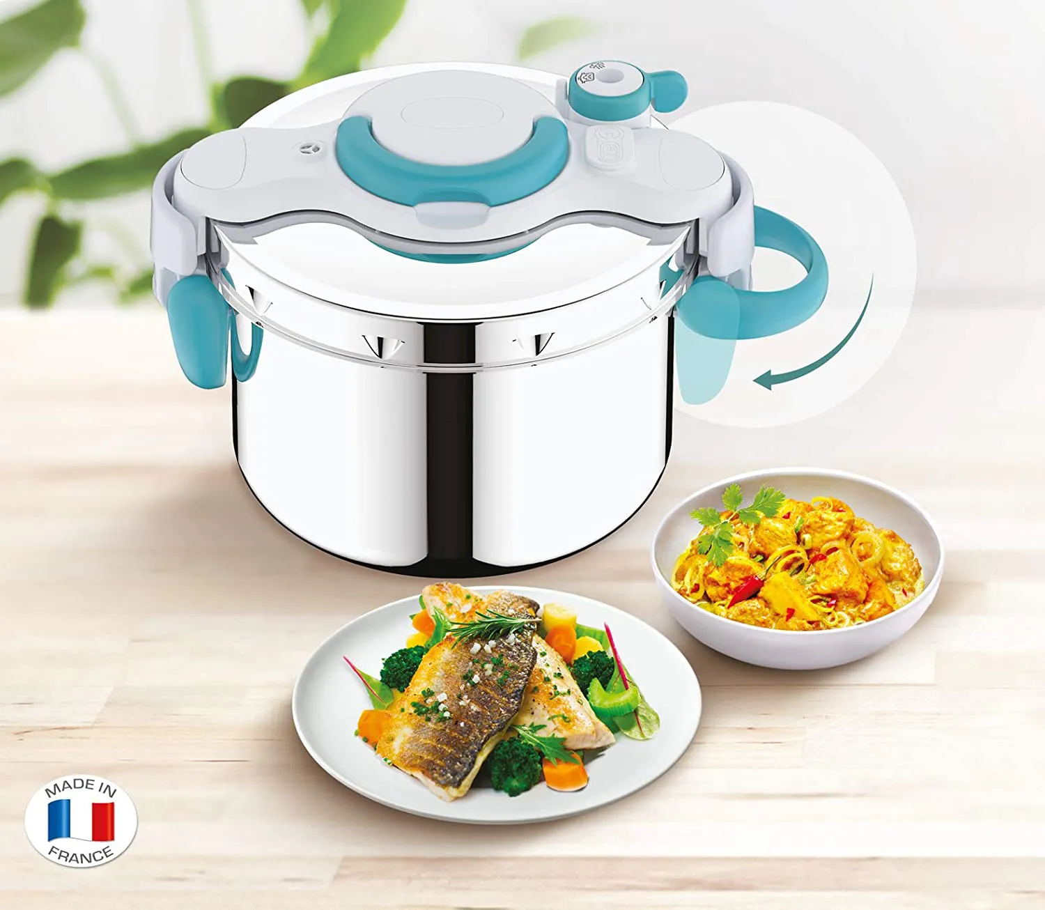 P4904816 Cocotte SEB Clipso 7.5L Minut'Easy Poignée - 2
