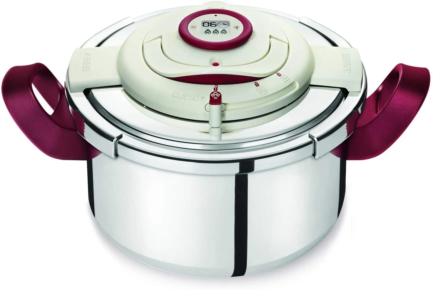 P4400600 Cocotte SEB 4.5L Clipso+ Précision Inox/Rouge - 3