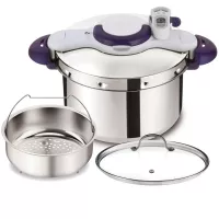 Cocotte SEB Clipso Minuit Perfect 6L Inox/Violet