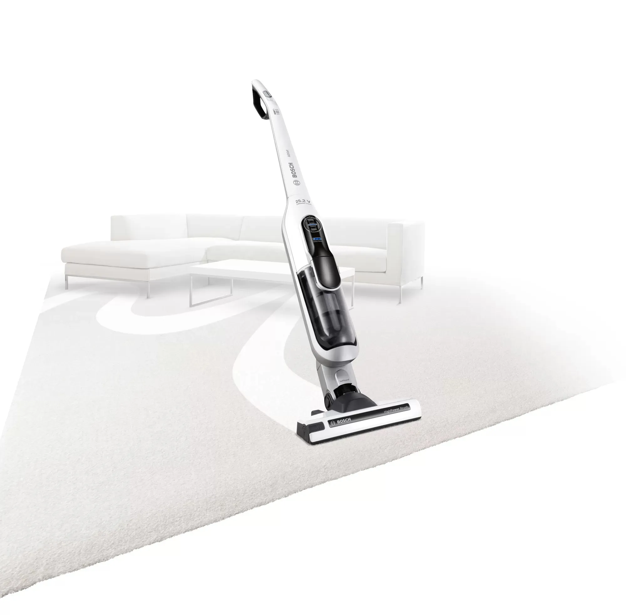 BCH6ATH25 ASPIRATEUR BOSCH BALAI BLANC 3V SANS SAC - 1