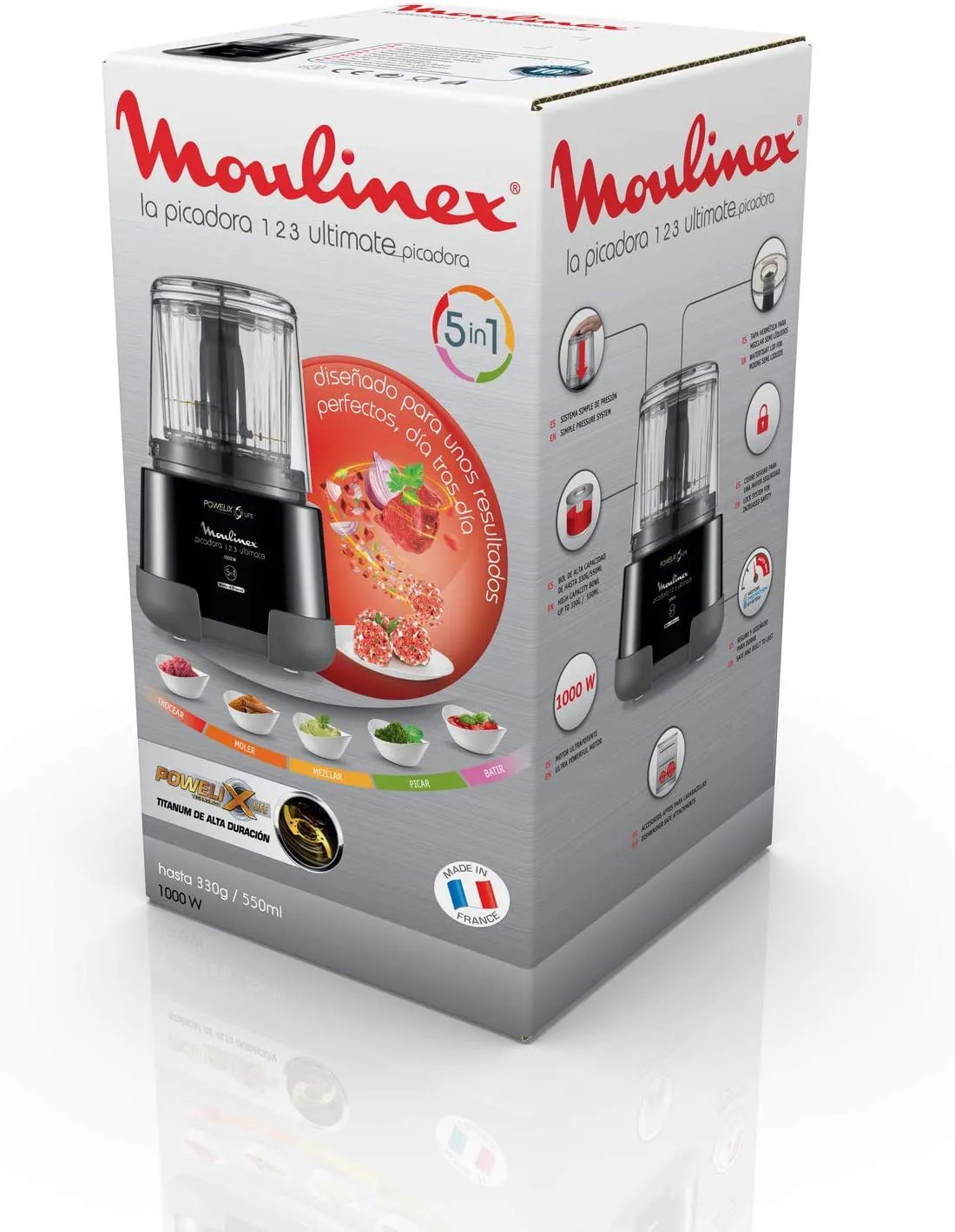 DP810855 Hachoir Moulinex Powerlife 5 in 1 / 1000W - 6
