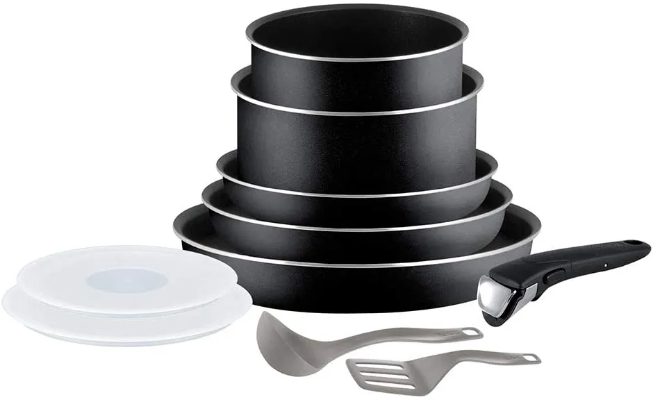 L2009802 Batterie de cuisine TEFAL 10 pièces Antiadhésive - 0