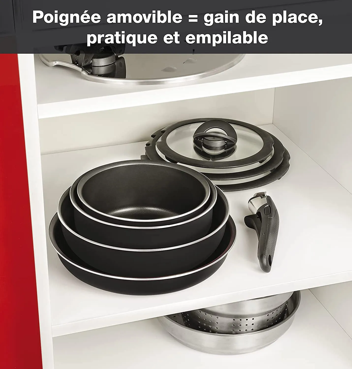 L2009802 Batterie de cuisine TEFAL 10 pièces Antiadhésive - 10