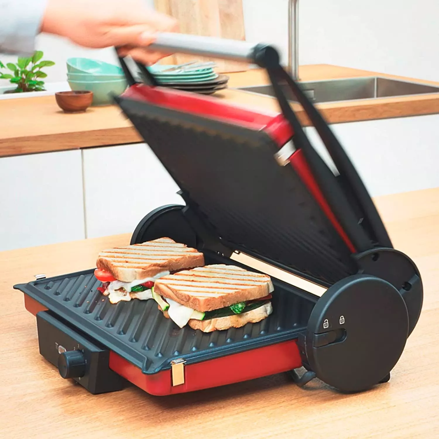 TCG4104 GRILLE A VIANDE BOSCH 2000W ROUGE TCG4104 - 11